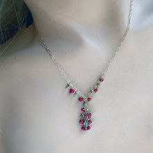 Load image into Gallery viewer, Holly Branch Ruby Necklace
