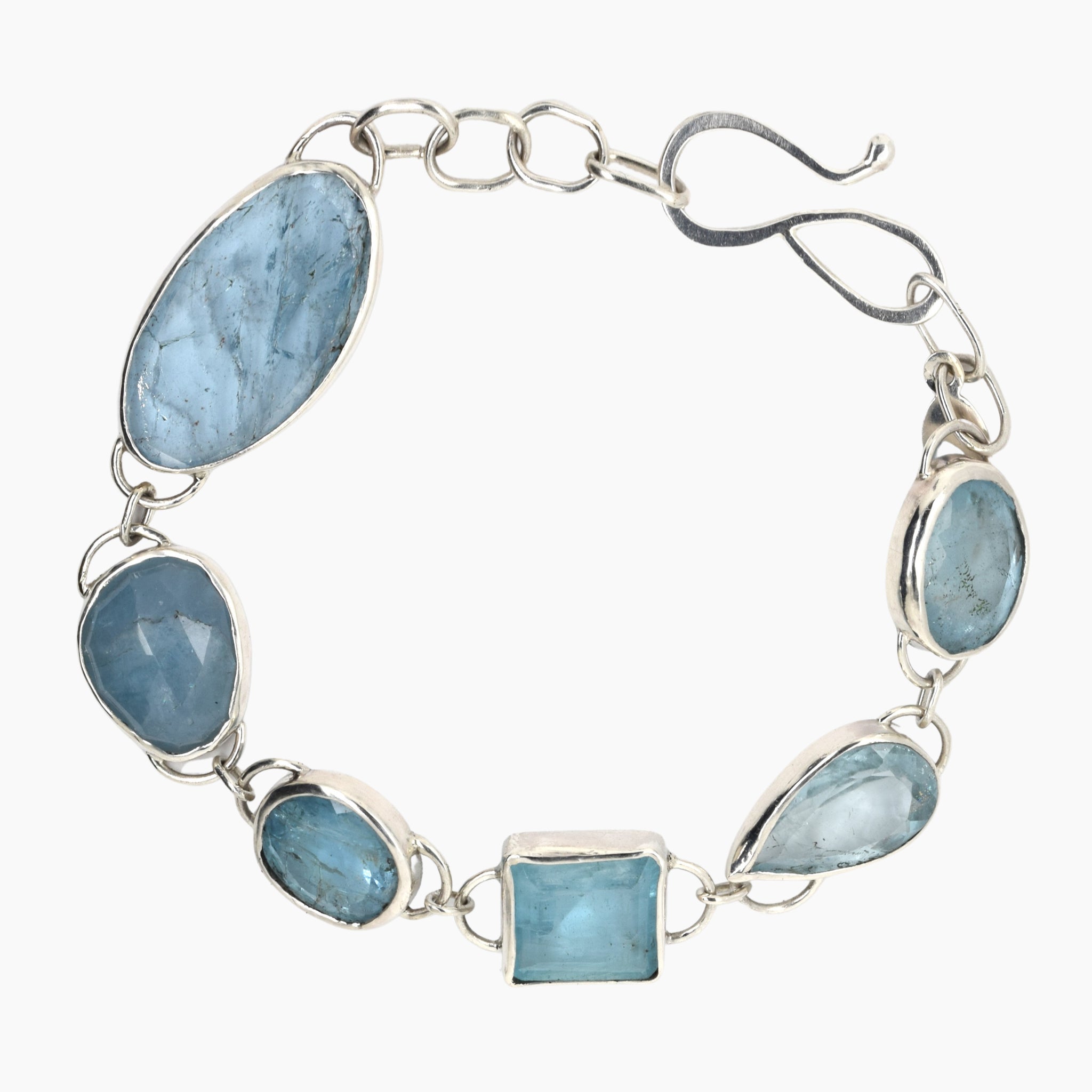 Aquamarine bracelet sterling selling silver bracelet