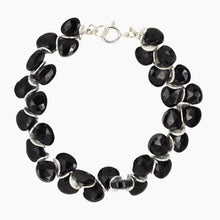 Load image into Gallery viewer, Black Spinel Signature Sterling Bracelet
